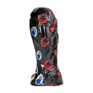 Dildo All Black con Testicoli e Longa Asta - Giocattolo Avanzato in PVC